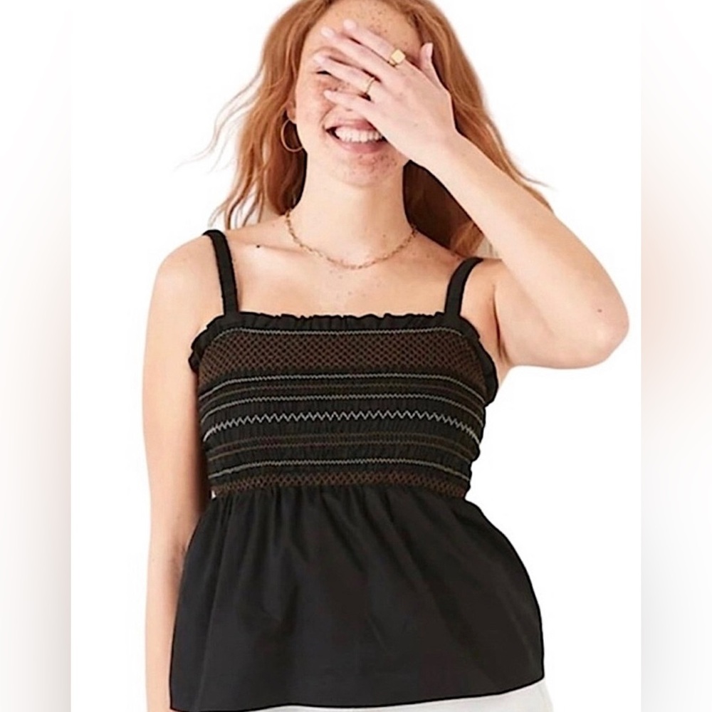 Old Navy Peplum & Smocked Tank Top